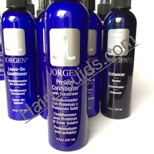 Jorgen Protein Conditioner is a deep treatment conditioner can be left in hair or rinsed out. Contains sunscreen